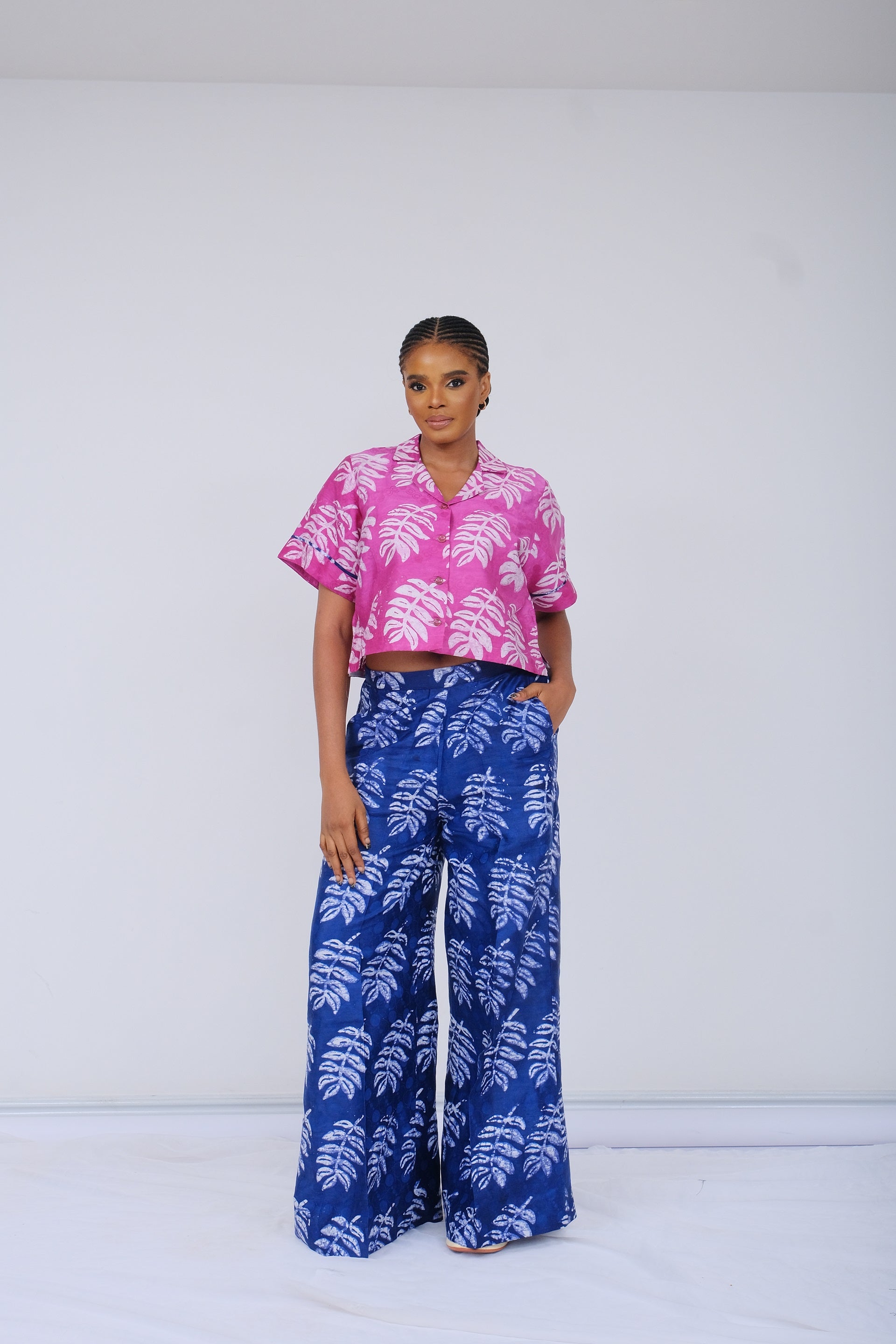 Wide Leg Trouser + Crop Top