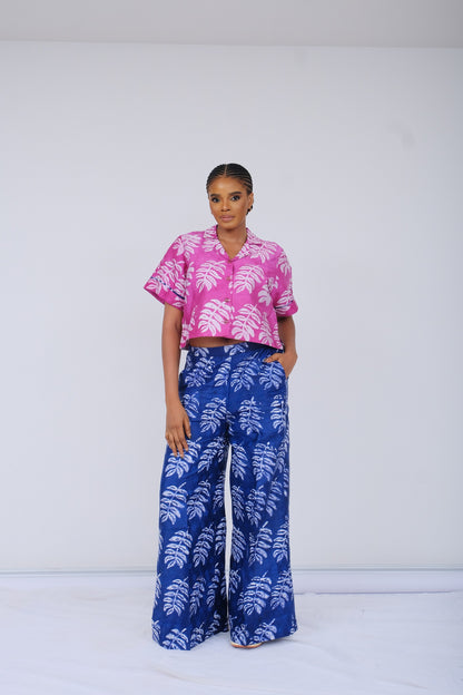 Wide Leg Trouser + Crop Top